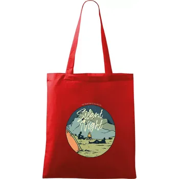 Nákupní taška Camp oval Silent Night - Taška bavlněná - 42 x 38 cm ( Červená )