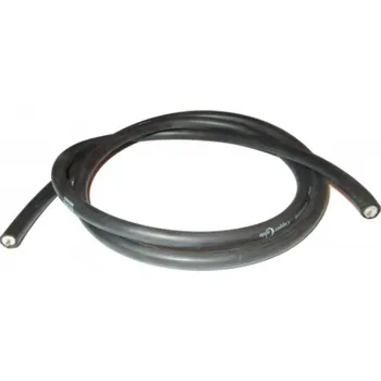 Zapalovací kabel VYSOKONAPĚŤOVÝ ZAPALOVACÍ KABEL TESLA (MĚDĚNÝ KABEL) SILIKON 7 MM (ČERNÝ) - DÉLKA 1 METR
