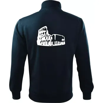 Pánská mikina Itálie Koloseum - Mikina bez kapuce Adventure - 2XL ( Námořní modrá (velmi tmavá - téměř černá) )