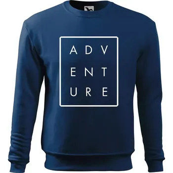 Pánská mikina Adventure obdelník - Mikina Essential pánská - 2XL ( Půlnoční modrá )