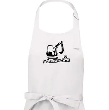Kuchyňská zástěra Noční můra pro krtka - Pánská zástěra na vaření - Univerzální velikost ( Bílá )