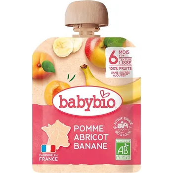 BABYBIO Kapsička jablko, meruňka, banán 90g