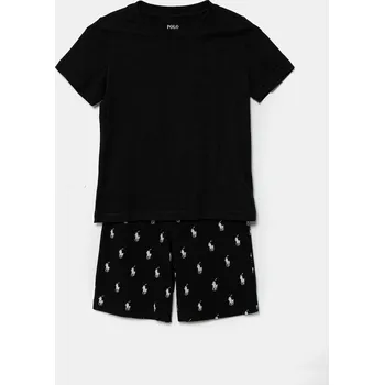 Pánské pyžamo Dětské bavlněné pyžamo Polo Ralph Lauren 9P0250 černá 99X, vel. 128-137