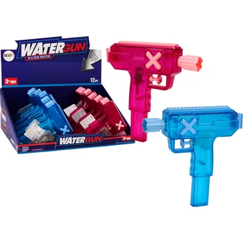 Dětská zbraň Malá vodní pistole transparentní – modrá, růžová