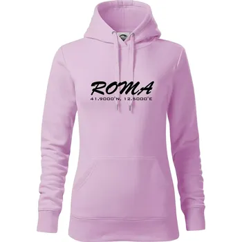 Dámská mikina Roma GPS - Mikina dámská Cape s kapucí - S ( Orchid )