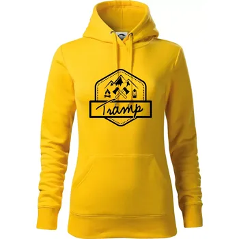 Dámská mikina Tramp erb - Mikina dámská Cape s kapucí - M ( Žlutá )