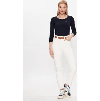 Dámská halenka Tommy Hilfiger Halenka WW0WW38869 Tmavomodrá Slim Fit 3XL
