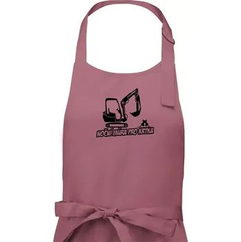 Kuchyňská zástěra Noční můra pro krtka - Dámská zástěra na vaření - Univerzální velikost ( Starorůžová )