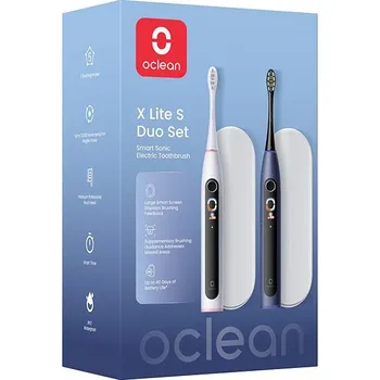 Elektrický zubní kartáček Oclean X Lite S Duo Set, Dark Blue+Grey