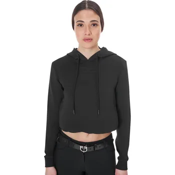 Dámská mikina EQUESTRO Mikina Cut Out Equestro, dámská, černá L