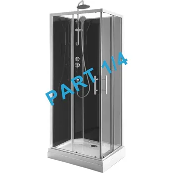 Sprchová vanička AQUALINE GRANVIK sprchový box 700x900x2180mm komponent 1/4 sprchová vanička, bílá (16-070-09-11-00)