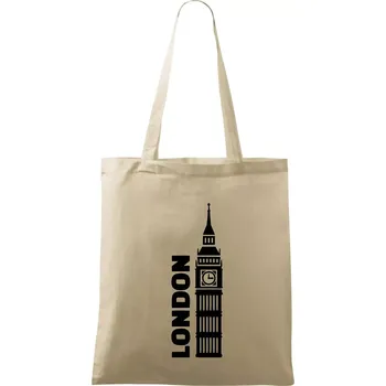London věž - Taška bavlněná - 42 x 38 cm ( Naturální )