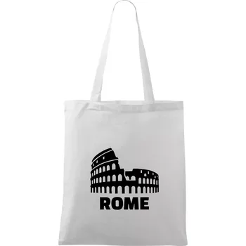 Nákupní taška Italy Koloseum Rome - Taška bavlněná - 42 x 38 cm ( Bílá )
