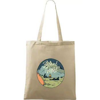 Camp oval Silent Night - Taška bavlněná - 42 x 38 cm ( Naturální )