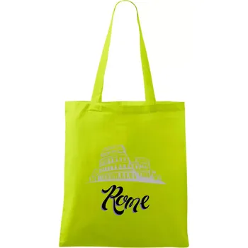 Nákupní taška Roma Lettering - Taška bavlněná - 42 x 38 cm ( Limetková )