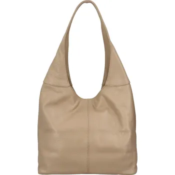 Kabelka Dámská kožená kabelka přes rameno tmavě béžová - ItalY SkyFull béžová