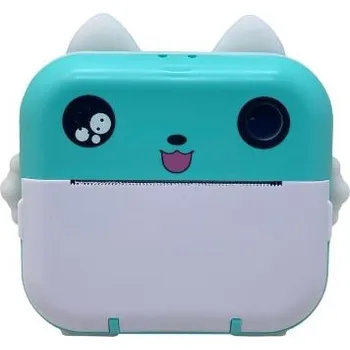 Digitální kompakt Dětský fotoaparát s tiskem - kočka - zelená