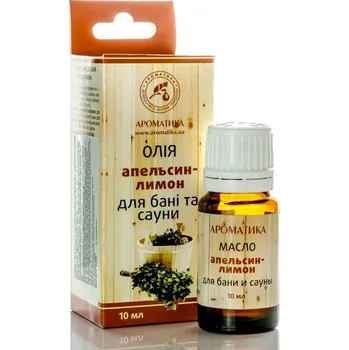 Pomeranč a citron – směs přírodních olejů do sauny a parní lázně, Aromatika