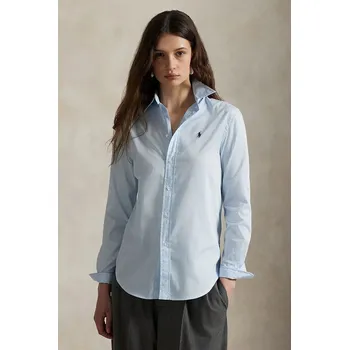 Pánská košile Bavlněná košile Polo Ralph Lauren 211A92177 modrá 50X, vel. S