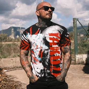 Pánské tričko Pánské triko Yakuza Ghost Allover Regular 25041 black velikost: 4XL