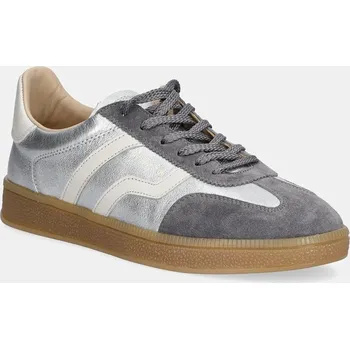 Dámská obuv Kožené tenisky Gant Cuzima 31531043 stříbrná SLV, EUR 38