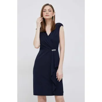 Dámské šaty Šaty Lauren Ralph Lauren tmavomodrá barva, mini, 253906356 59X, vel. 40