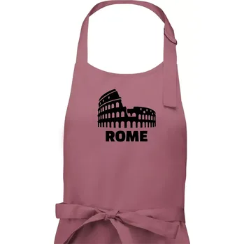 Kuchyňská zástěra Italy Koloseum Rome - Pánská zástěra na vaření - Univerzální velikost ( Starorůžová )