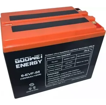 Záložní zdroj GOOWEI ENERGY Pb trakční záložní akumulátor VRLA GEL 12V/55Ah (6-EVF-55)