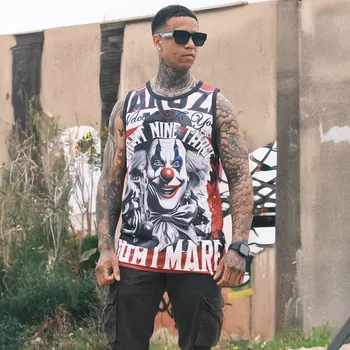 Pánské tílko Pánské tílko Yakuza Welcome Mesh 26049 multicolored velikost: 3XL