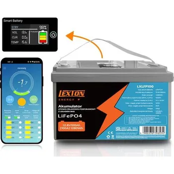 Článková baterie Baterie LiFePO4 12,8V 100Ah LEXTON LXLFP100 s BMS