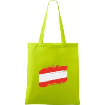 Rakousko vlajka - Taška bavlněná - 42 x 38 cm ( Limetková )