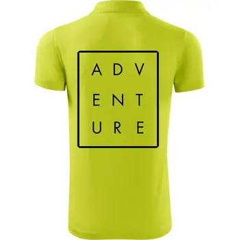Pánská košile Adventure obdelník - Polokošile Victory sportovní (dresovina) - 2XL ( Limetková )