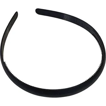 Čelenka Plastová matná čelenka rovná 1.2cm - černá