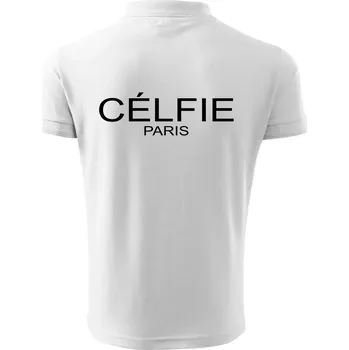 Pánská košile Célfie Paris - Polokošile pánská Pique Polo 203 - 3XL ( Bílá )