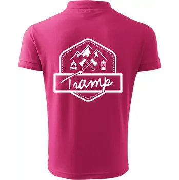 Pánská košile Tramp erb - Polokošile pánská Pique Polo 203 - 2XL ( Purpurová )