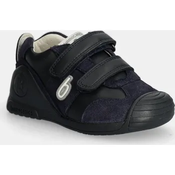 Dámská obuv Dětské kožené polobotky Biomecanics tmavomodrá barva, 221002 59X, EUR 18
