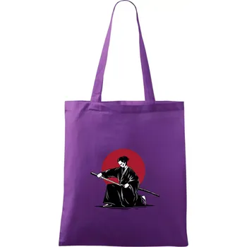 Japan culture - samurai - Taška bavlněná - 42 x 38 cm ( Fialová )