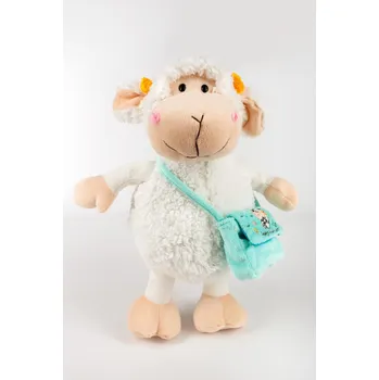 plyšák Sleep-well Plyšák ovečka s taškou, 30cm, mentolová