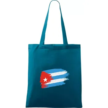 Kuba vlajka - Taška bavlněná - 42 x 38 cm ( Petrolejová )