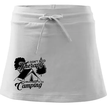 Dámská sukně I don't need therapy camping - Sportovní sukně - two in one - XS ( Bílá )