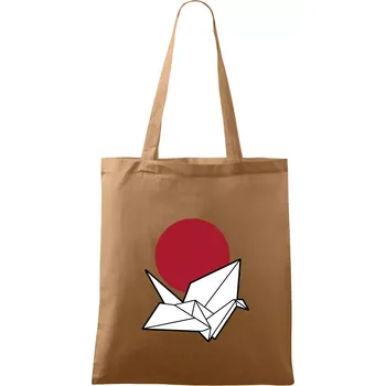 Nákupní taška Japan culture - origami - Taška bavlněná - 42 x 38 cm ( Cappuccino )