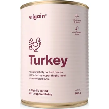 Konzervované maso Vilgain R2E Krůtí maso – 400 g