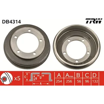 Brzdový buben Brzdový buben LUCAS DB4314
