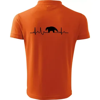 Pánská košile Mravenečník EKG - Polokošile pánská Pique Polo 203 - 4XL ( Oranžová )