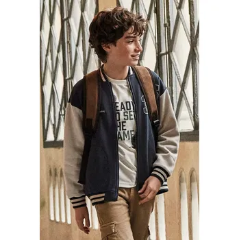 Chlapecká mikina Dětská mikina Mayoral 7417.7A.Junior.9BYA modrá 95X, vel. 166