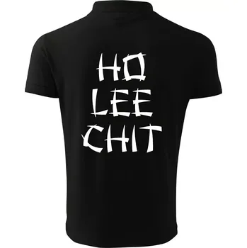Pánská košile Ho lee chit - Polokošile pánská Pique Polo 203 - 4XL ( Černá )