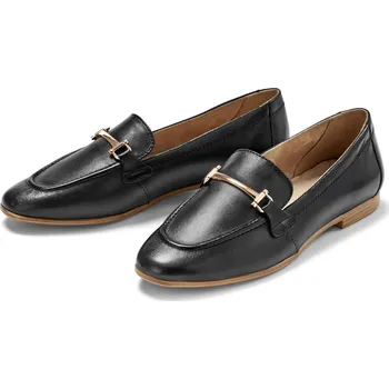 Dámské mokasíny 646326 - Tchibo - Kožené mokasíny - pro ženy - vel. 42 - barva: černá