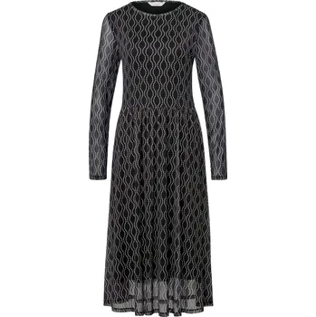 Dámské šaty 689315 - Tchibo - Síťované šaty s potiskem - pro ženy - vel. L 44/46 - barva: černá/s potiskem