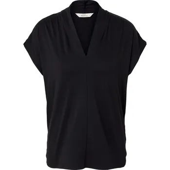 Dámská halenka 704915 - Tchibo - Halenkové triko s výstřihem do V - pro ženy - vel. M 40/42 - barva: černá