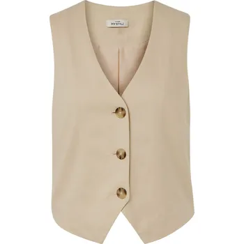 Dámská vesta 705448 - Tchibo - Lněná vesta - pro ženy - vel. 42 - barva: béžová